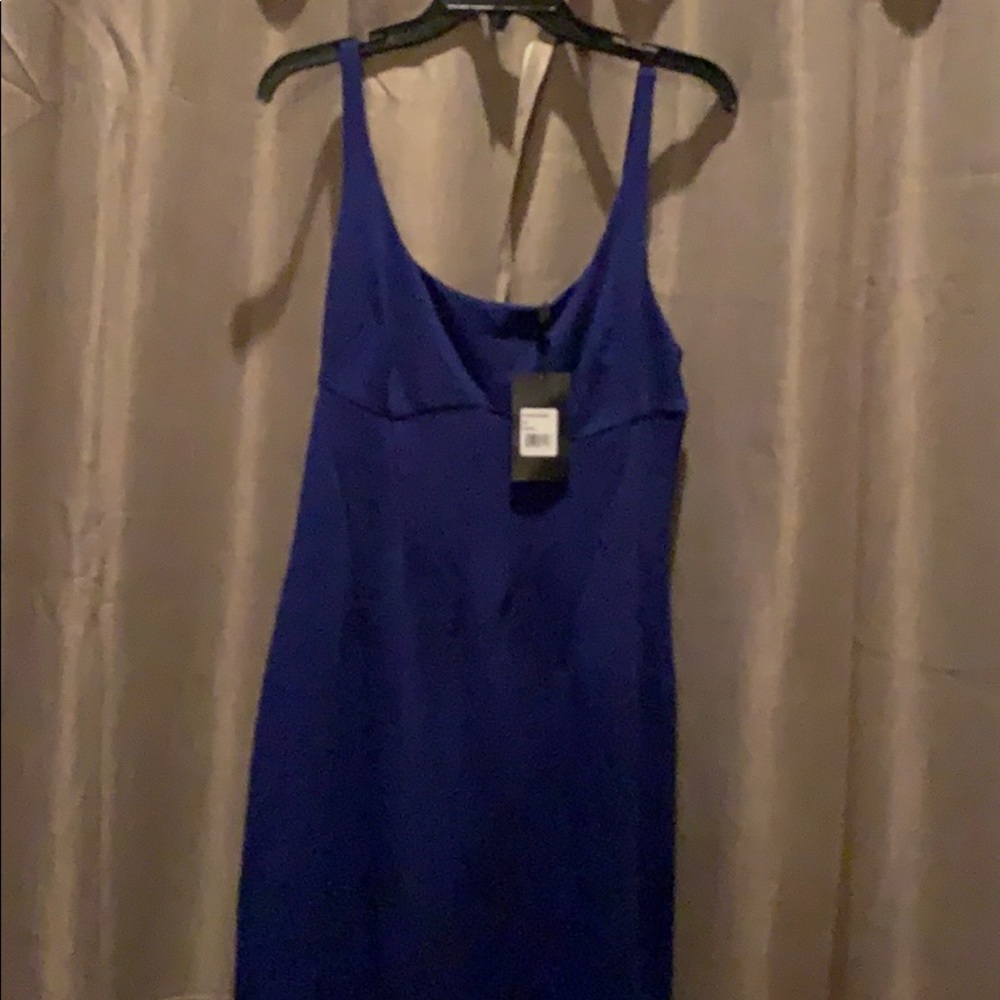 Royal blue strappy dress